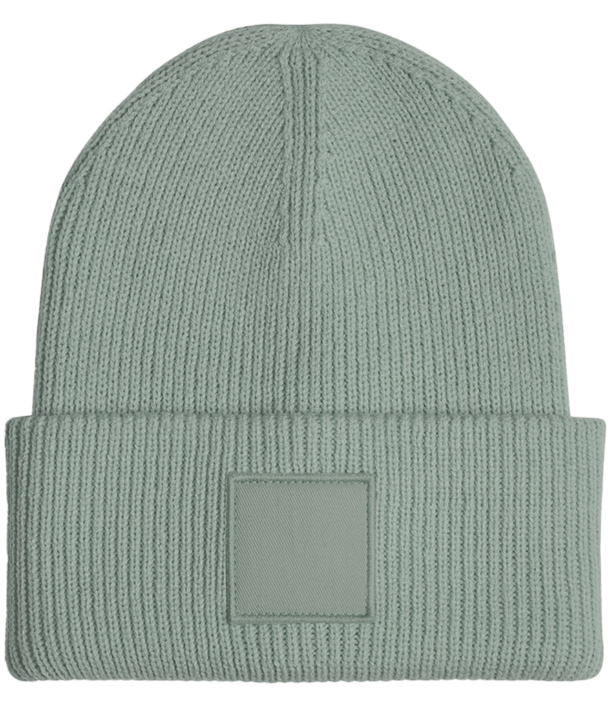 Beechfield Deep Cuff Tonal Patch Beanie