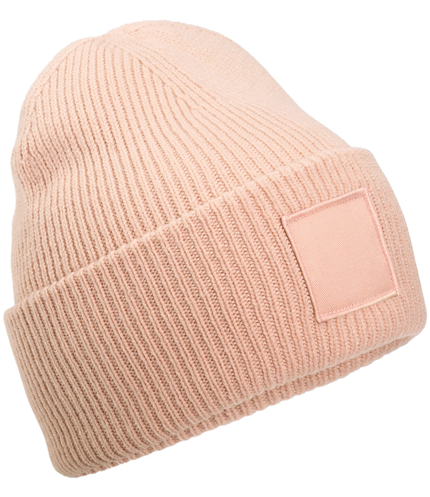 Beechfield Deep Cuff Tonal Patch Beanie