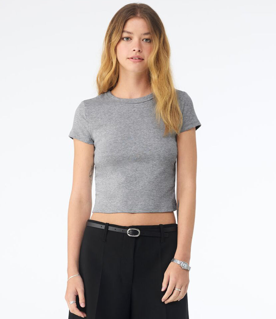 Bella Ladies Micro Rib Baby T-Shirt