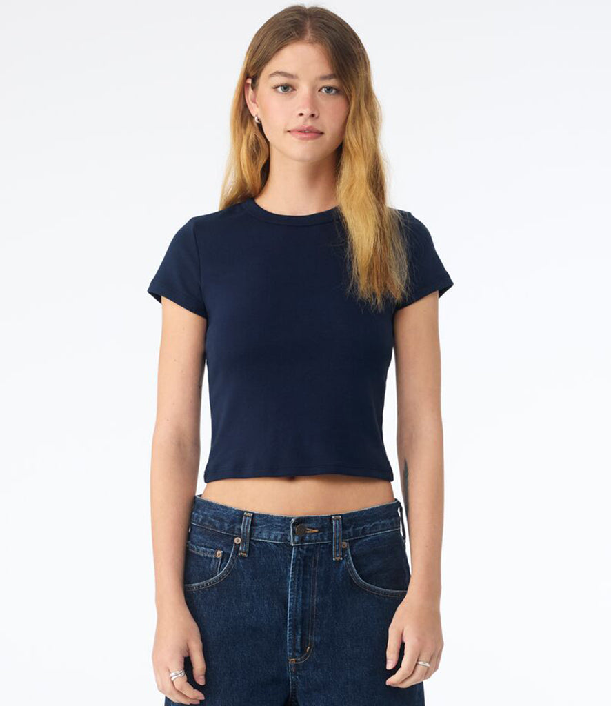 Bella Ladies Micro Rib Baby T-Shirt