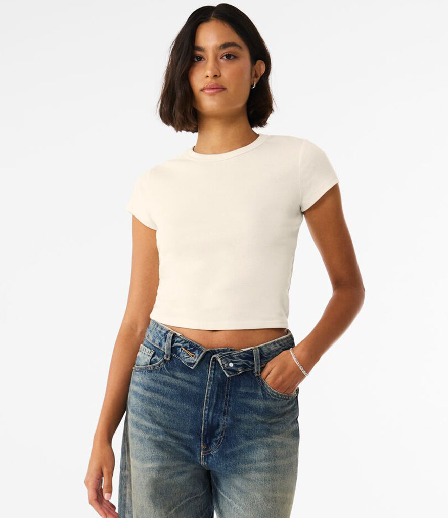 Bella Ladies Micro Rib Baby T-Shirt