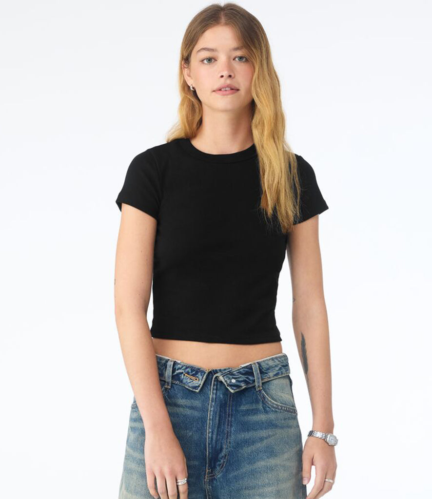 Bella Ladies Micro Rib Baby T-Shirt