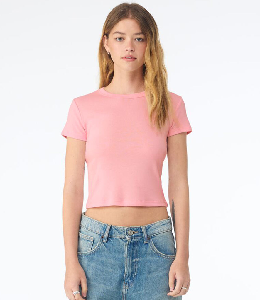 Bella Ladies Micro Rib Baby T-Shirt