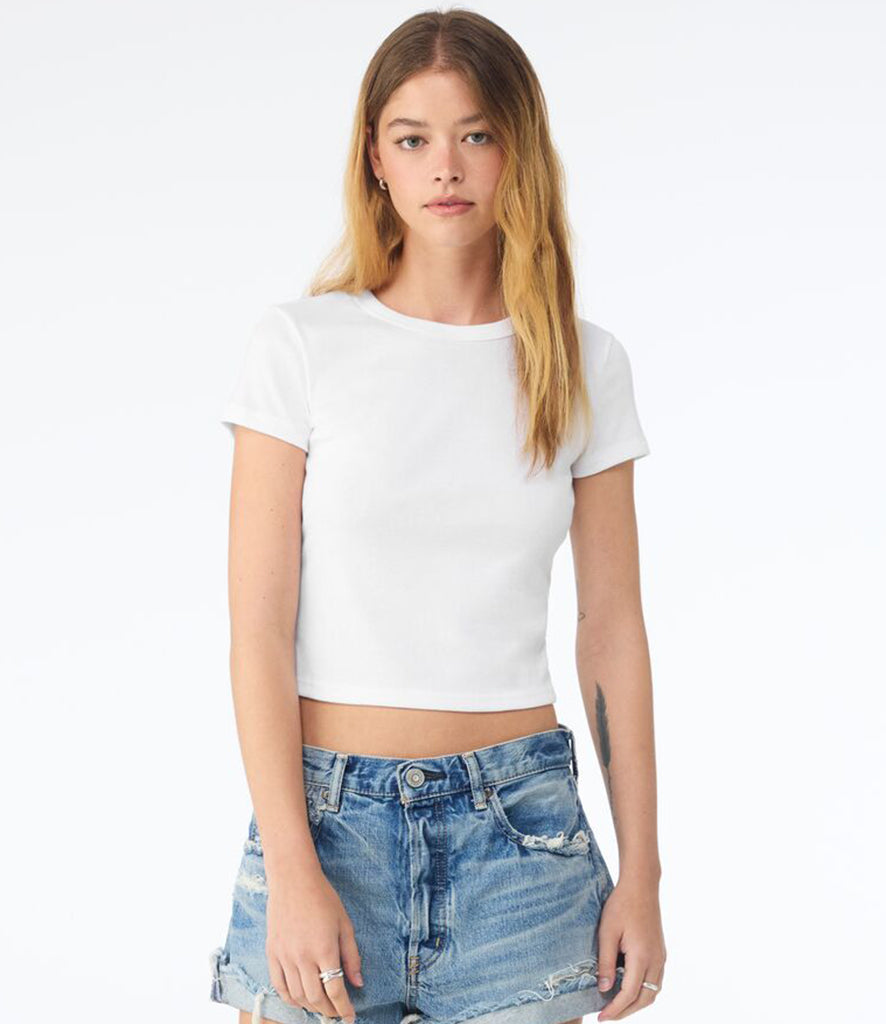 Bella Ladies Micro Rib Baby T-Shirt