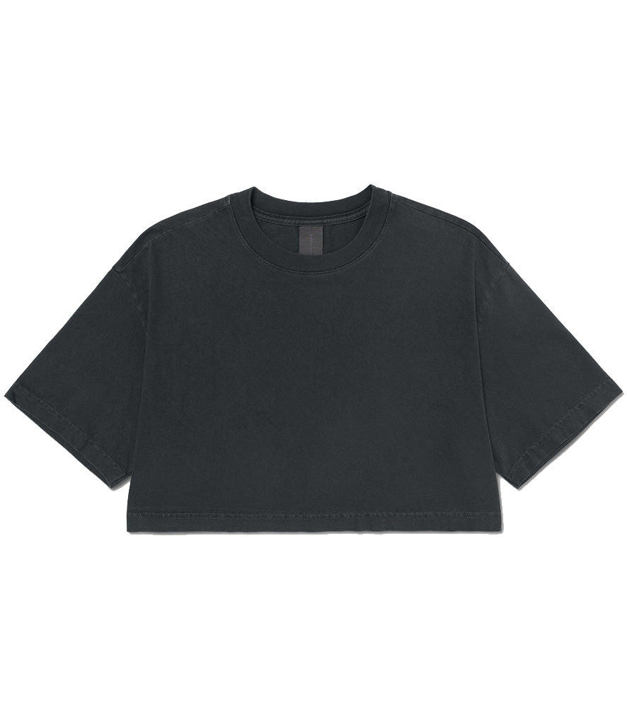 Bella Ladies Heavyweight Washed Cropped T-Shirt