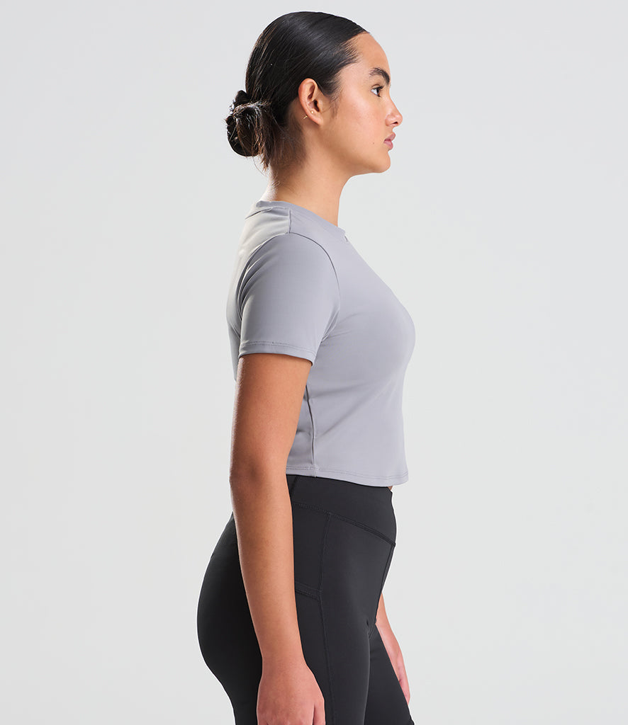 AWDis Ladies Cool Recycled Cropped T-Shirt