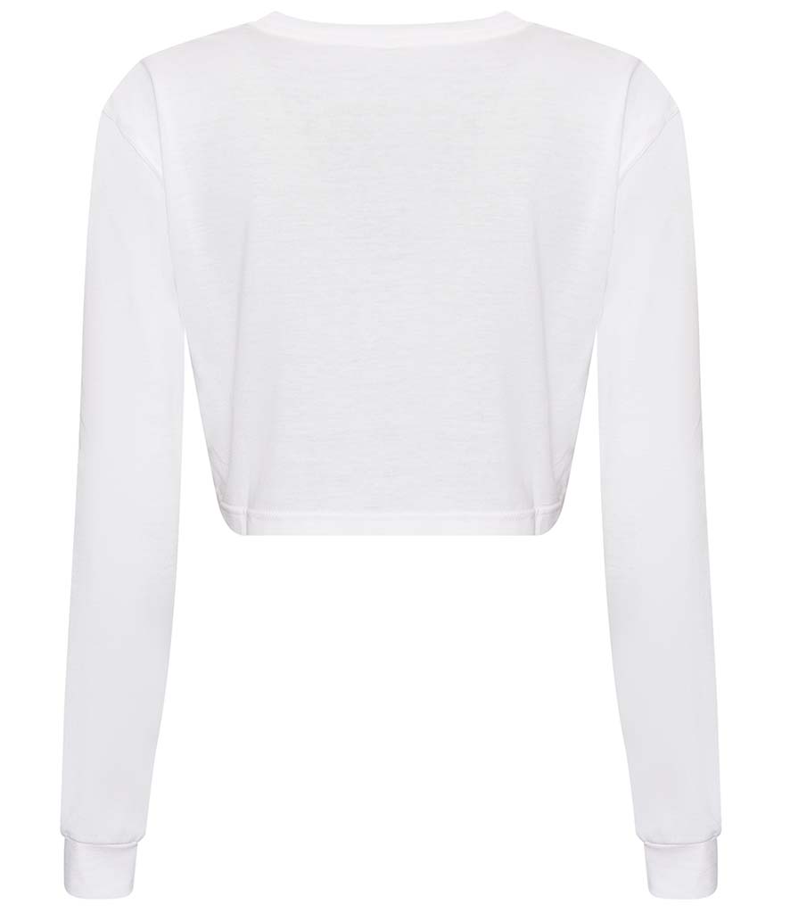 AWDis Ladies Long Sleeve Cropped T-Shirt