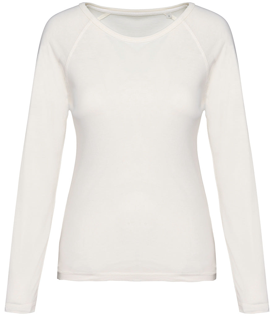 Native Spirit Ladies Raglan Long Sleeve Washed T-Shirt (Special Order)